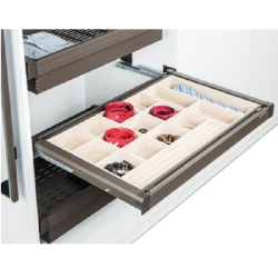 Khay đựng trang sức Hafele 807.95.803, KT 764 x 475 x 80, màu trắng