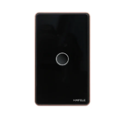 Công tắc đèn thông minh Hafele 820.71.000, HSL-LSXG01B/W, 1 nút, màu đen