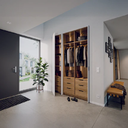 Phụ kiện cửa trượt xoay SLIDO F-PARK71 25B408.25.004, chiều dài ray/ Khoảng kéo vào tối đa : 536 mm / 422 mm