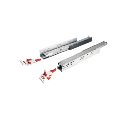 Ray âm Hafele Matrix UM 433.32.074 , mở toàn phần, giảm chấn, bao gồm bas lắp đặt, Chiều dài/ Chiều dài ngăn kéo/ Chiều sâu hộc tủ (mm): 450/ 440/ 455