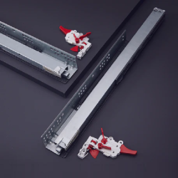 Ray trượt âm 50KG Hafele 433.32.136, Chiều dài/ Chiều dài ngăn kéo/ Chiều sâu hộc tủ : 550/ 540/ 560 mm