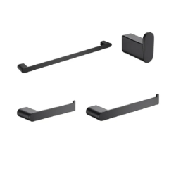 Bộ phụ kiện phòng tắm Chiba - Hafele 499.98.350, màu đen