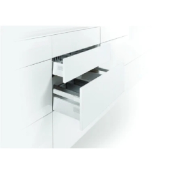 Ray hộp Hafele Alto 552.35.765 - S Matrix Box Slim, màu trắng mờ, giảm chấn, Chiều cao 80mm