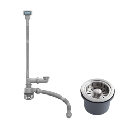 Bộ xả mới chậu 1 hộc SUS Hafele 567.25.879