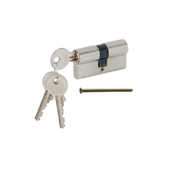 Ruột khóa Hafele 916.96.007, 2 đầu chìa , Chiều dài A: 30 B: 30 C: 60