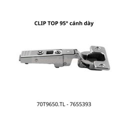 Bản lề CLIP top không bật góc mở 95° 70T9650.TL 7655393, trùm nửa
