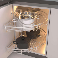 Bộ rổ góc xoay 180 độ Hafele - Mezzo 548.37.001