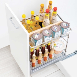 Giá chai lọ gia vị nan dẹt BS304-20C/25/30/35/40 Inoxen