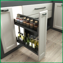 KỆ ĐỰNG GIA VỊ TREO HÔNG HỢP KIM NHÔM  C1N.150, C1N.200