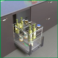 KỆ ĐỰNG GIA VỊ INOX SUS304 NAN DẸT GC304- 20B, GC304- 35B, GC304- 40B