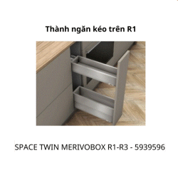 Gia vị Blum SPACE TWIN MERIVOBOX R1-R3,rộng 150-300mm,5939596, trắng