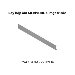 Mặt trước Ray hộp âm MERIVOBOX ZV4.1042M, 2230934, xám nhạt