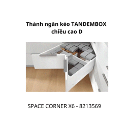 Ngăn kéo góc Blum SPACE CORNER X6 8213569