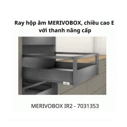 Ray hộp âm MERIVOBOX IR2, chiều cao E, 7031353, xám nhạt