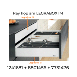 Ray hộp Blum Legrabox IM 1241681 TRẮNG