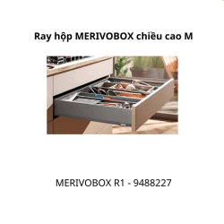 Ray hộp MERIVOBOX R1 chiều cao M, 91mm, 9488227 xám nhạt