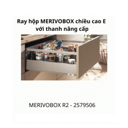 Ray hộp MERIVOBOX R2 chiều cao E 192mm ,2579506, Trắng