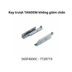 Ray trượt Blum TANDEM không giảm chấn 560F4000C 7728719, toàn phần, 30kg