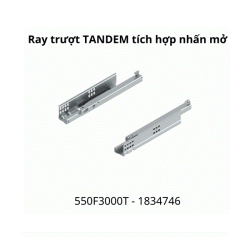 Ray trượt Blum TANDEM tích hợp nhấn mở 550F3000T 1834746 mở 3/4, 300mm