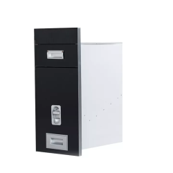 Thùng gạo kính đen/thùng inox 304 Inoxen RBK304-30BL