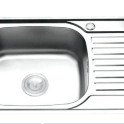 CHẬU RỬA CHÉN BÁT INOX 1 HỘC 1 CÁNH DẬP INOX 304 G2B-7545I GOLICAA