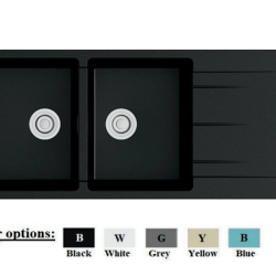 Chậu rửa bát Golicaa GCD - 11650LB (Chậu đá - 2 Hộc 1 Bàn Chờ)