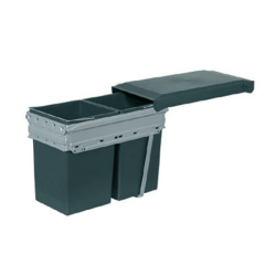 Thùng rác Hafele 2 ngăn, có ray kéo 502.72.761