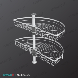 Kệ góc mâm xoay góc mở 1/2 - 180° Grandx Sirius XC.180.80S