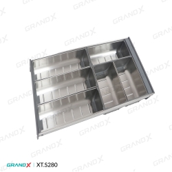 Khay chia thìa nĩa đa năng SUS304 Grandx Cutlery Tray XT.S280