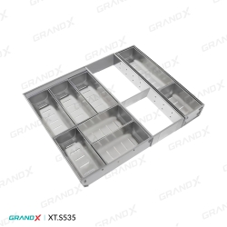 Khay chia thìa nĩa đa năng SUS304 Grandx Cutlery Tray XT.S535